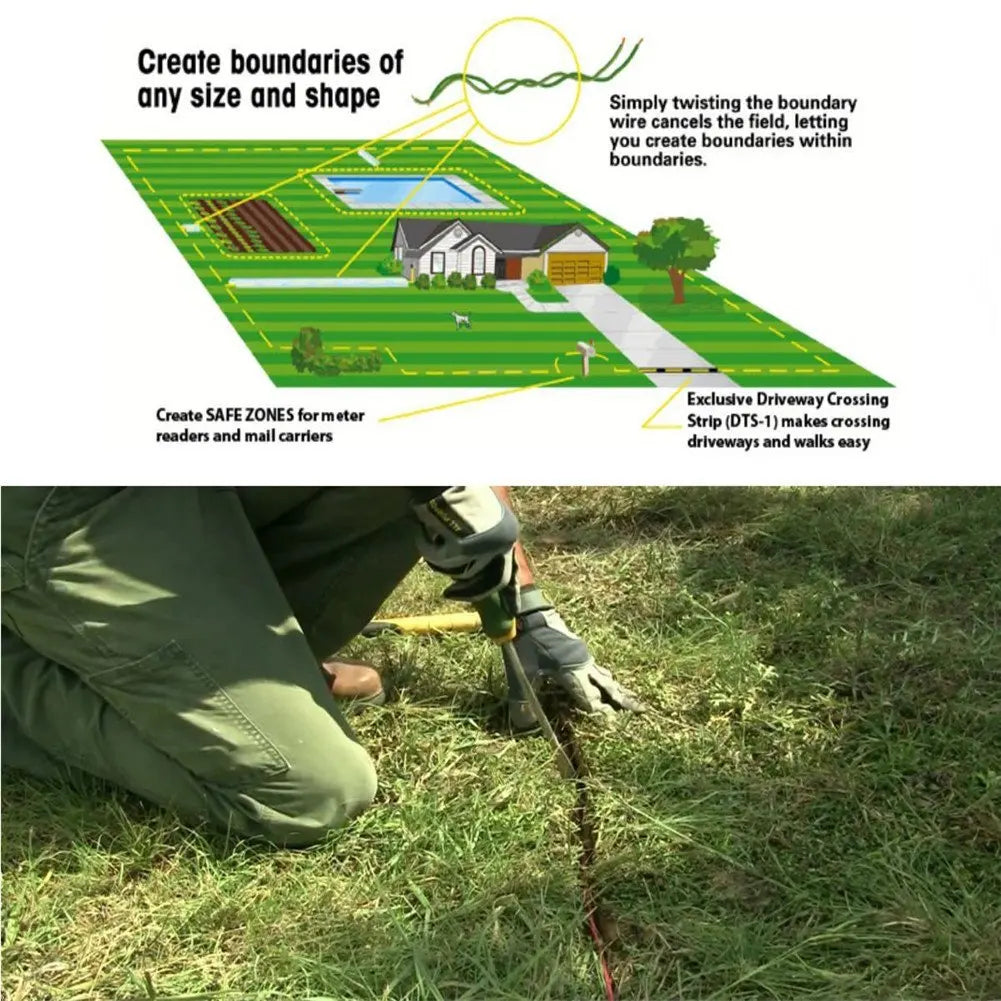 TP16 Electric Dog Fence System – Rechargeable Waterproof Pet Containment & Training Collar (6 Levels)