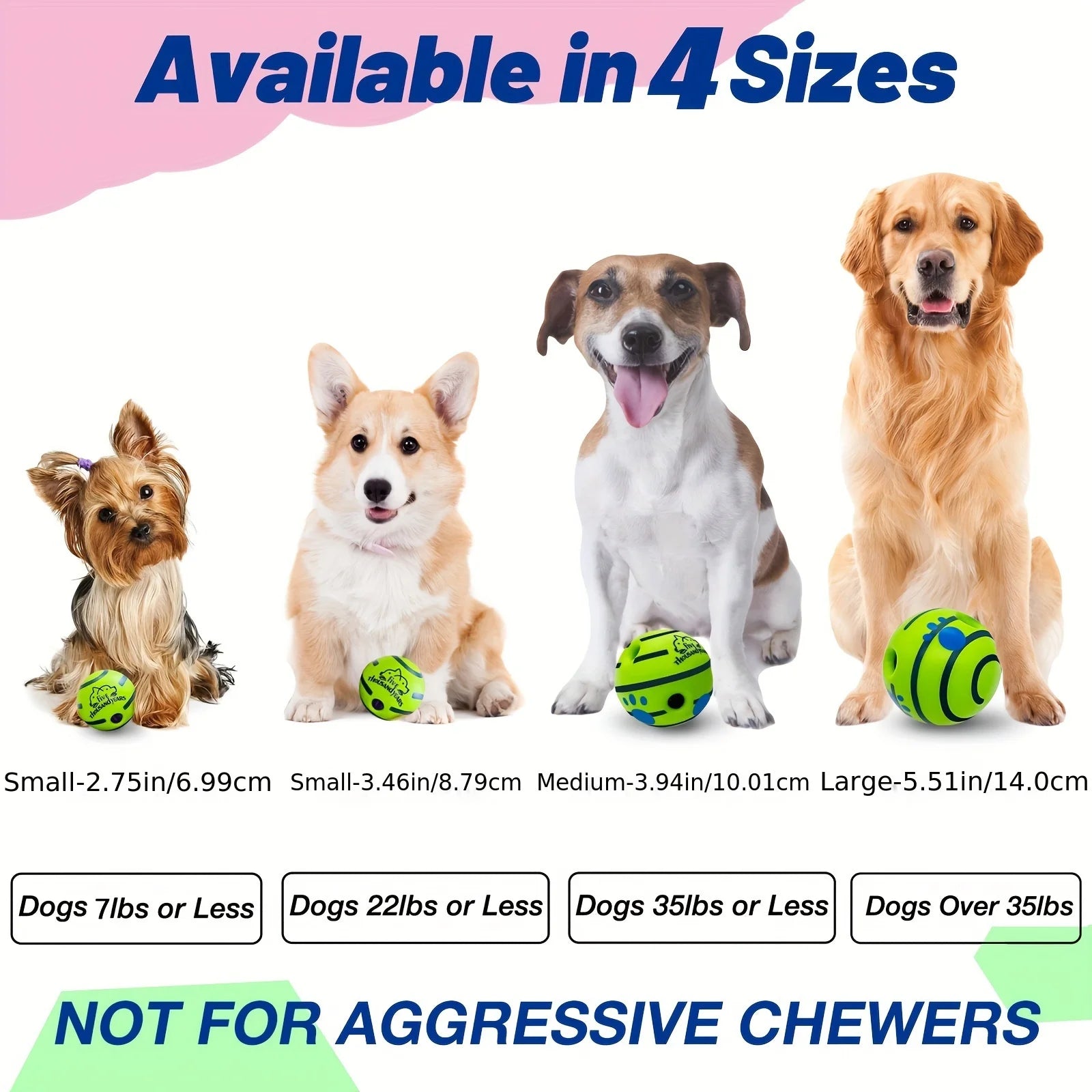 Squeaky Giggle Wobble Ball – Interactive Dog Toy with Fun Sounds for All Breeds