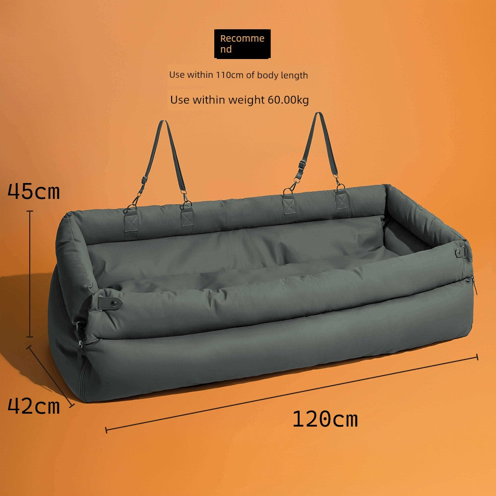 Kyjen Pet Car Seat – Portable Dog & Cat Travel House with Cushion for Car Safety & Comfort