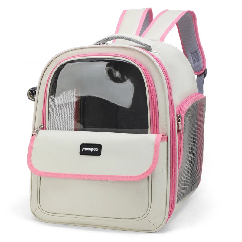 Cat & Dog Space Capsule Carrier Backpack – Breathable Portable Travel Bag