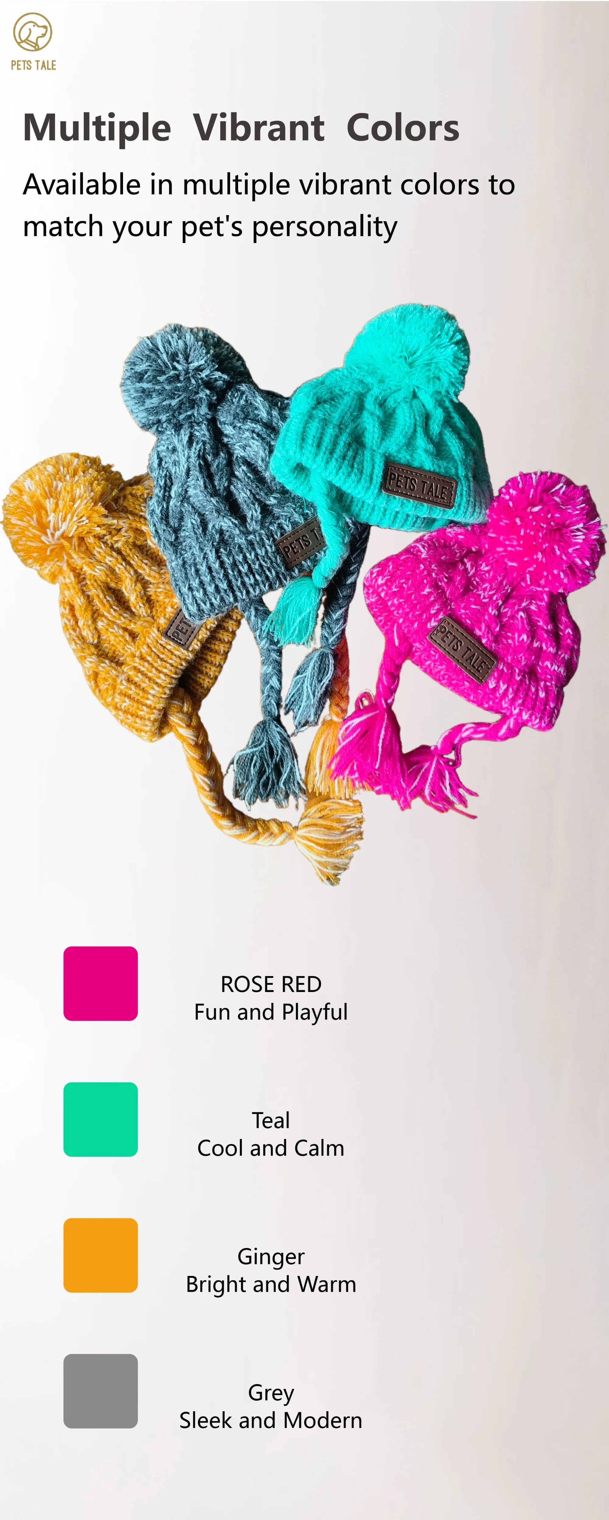 Winter Knitted Dog Hat – Warm, Windproof Pet Headwear