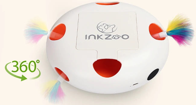 INKZOO Smart Interactive Cat Toy – Automatic Whack-A-Mole for Indoor Cats