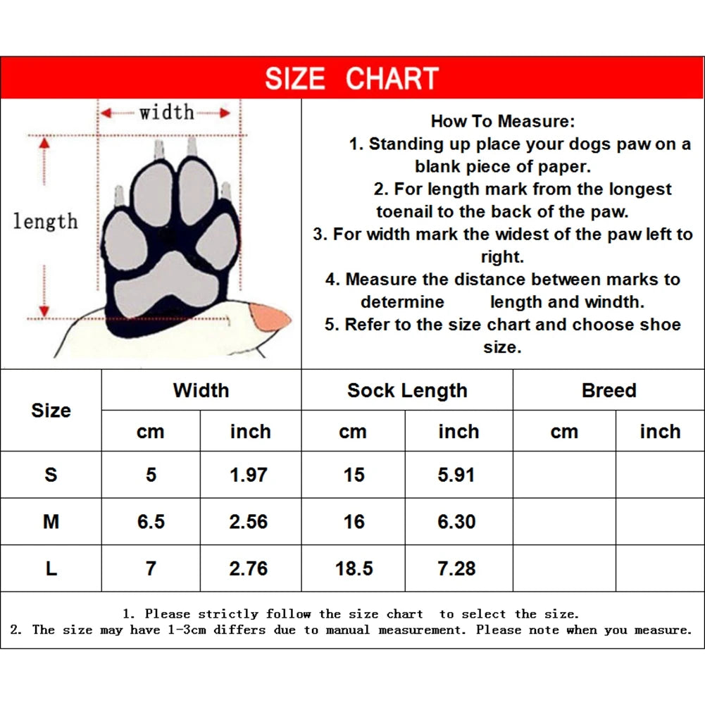 4-Pack Anti-Slip Dog Socks – Adjustable Paw Protectors with Rubber Grip for Indoor Traction