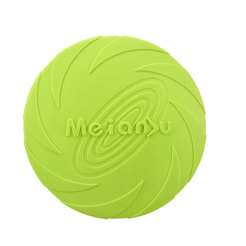 Silicone Flying Disc Dog Toy – Durable, Chew-Resistant Interactive Toy for Outdoor Play and Training