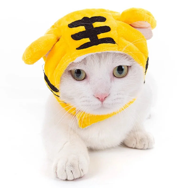 Pet Tiger Hat – Adorable Costume Cap for Cats, Kittens & Small Dogs