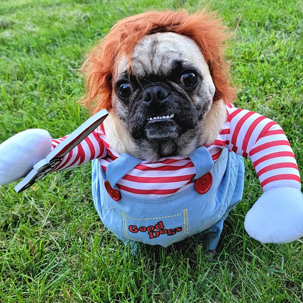 Halloween Dog Costume – Funny Adjustable Outfit for Medium & Large Dogs