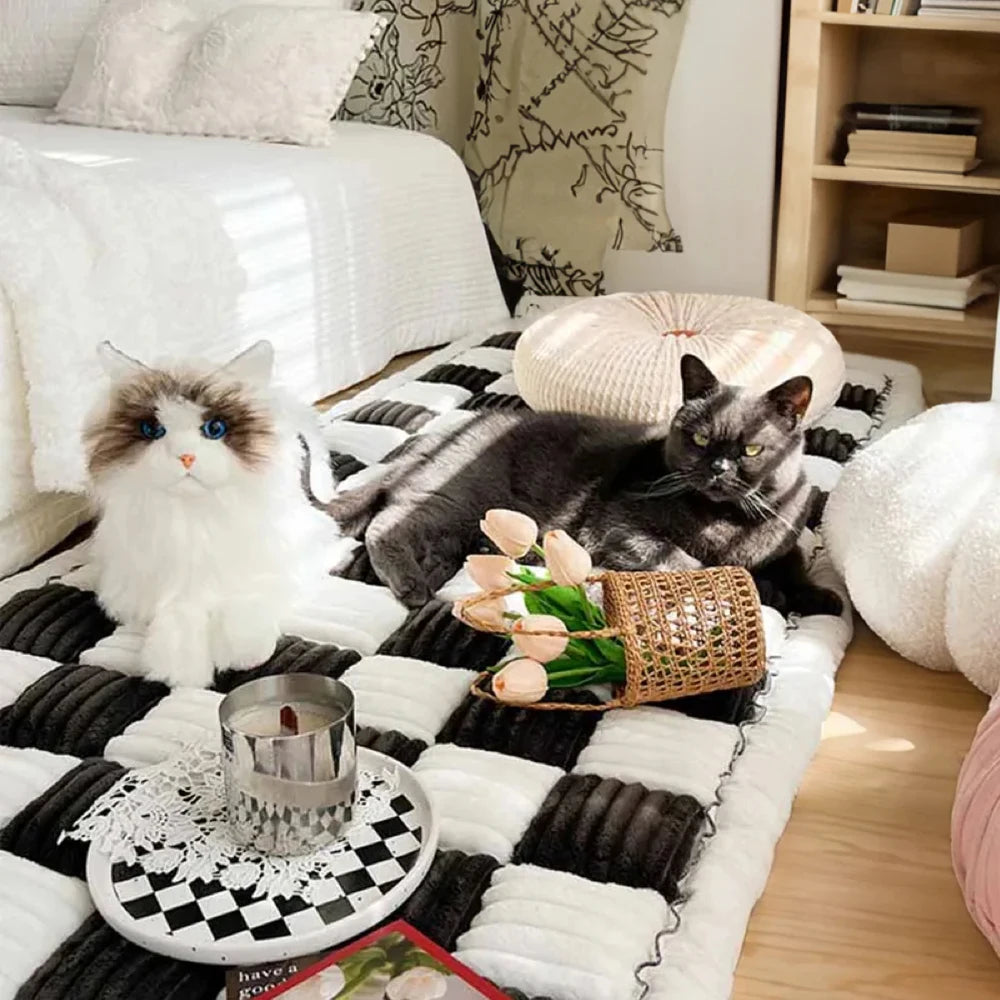 Dog Bed Mat – Warm, Scratch-Resistant, Washable Sofa Cover Cushion for Large Dogs & Cats