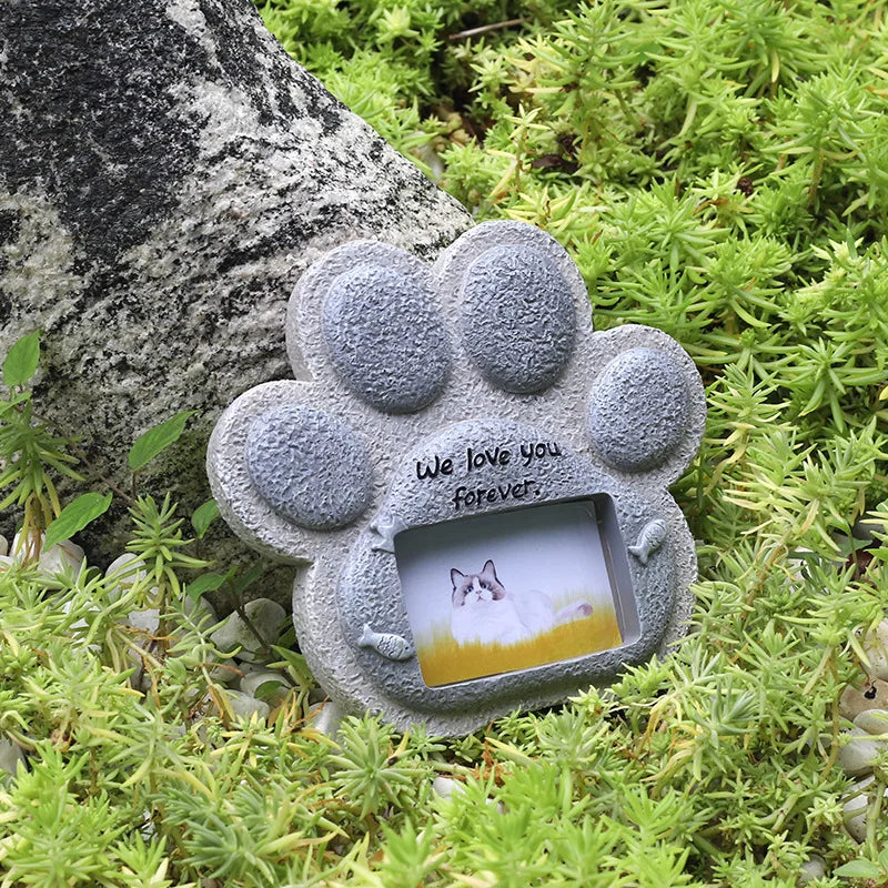Pet Memorial Gifts for Dogs Cat, Pet Grave Markers with Photo Frames, Loss of Dog Sympathy Gift, Death Sympathy Bereavement