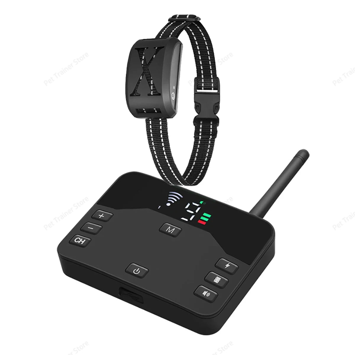 2-in-1 Wireless Dog Fence & Training Collar – Rechargeable Anti-Runaway System for Up to 3 Dogs