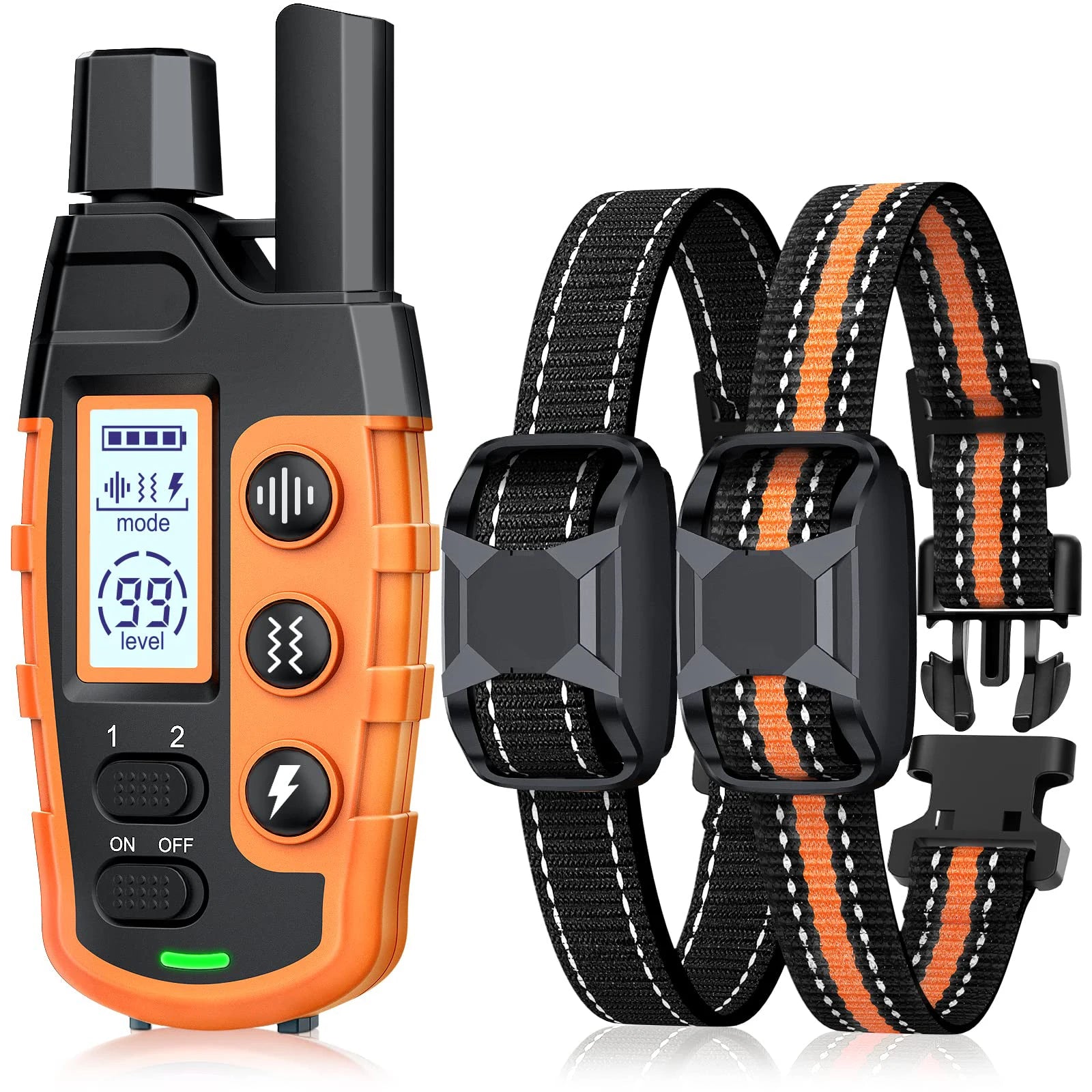 3300Ft Electric Dog Training Collar with Remote – Waterproof Shock & Vibration Behavior Trainer for Dogs 5–120 lbs