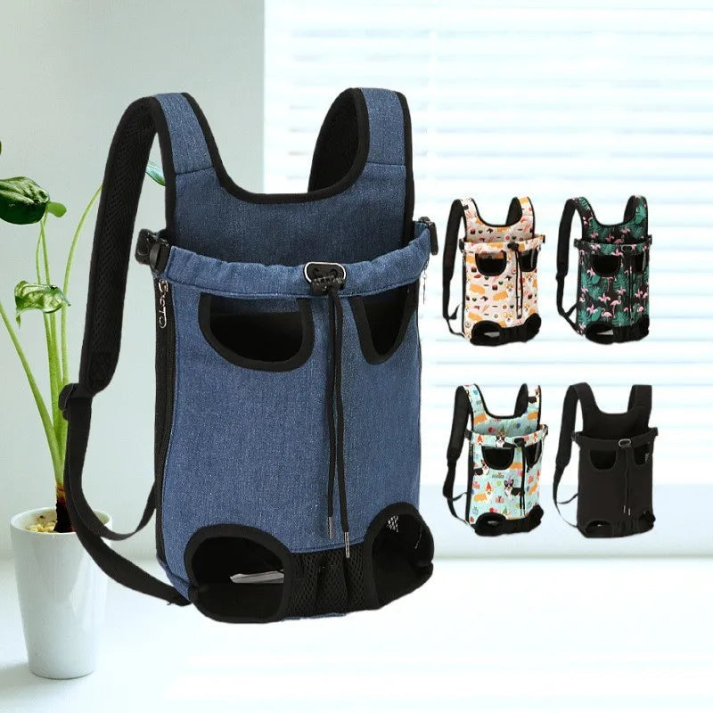 Outdoor Camouflage Dog Backpack – Breathable Pet Carrier for Travel & Transport