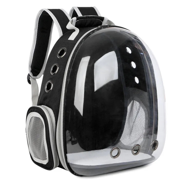 Pet Capsule Backpack – Transparent Cat & Dog Carrier Bag