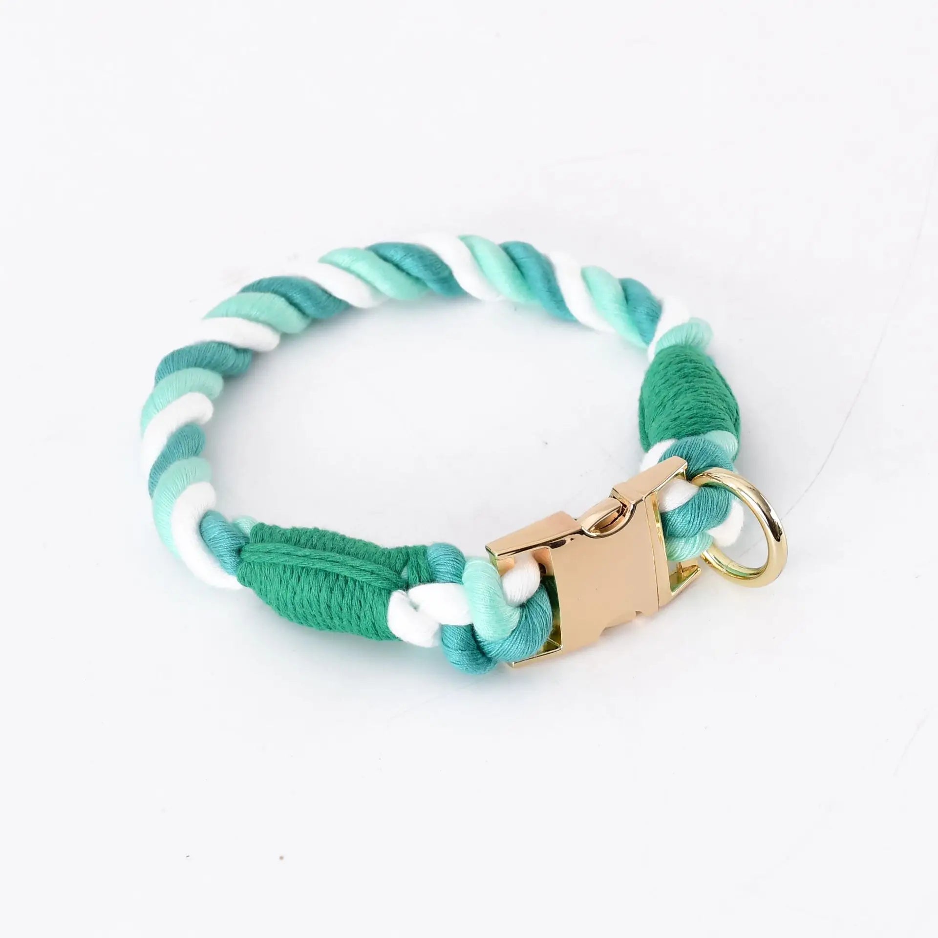 Hand-Woven Cotton Rope Dog Collar & Leash Set – Medium & Large Dogs