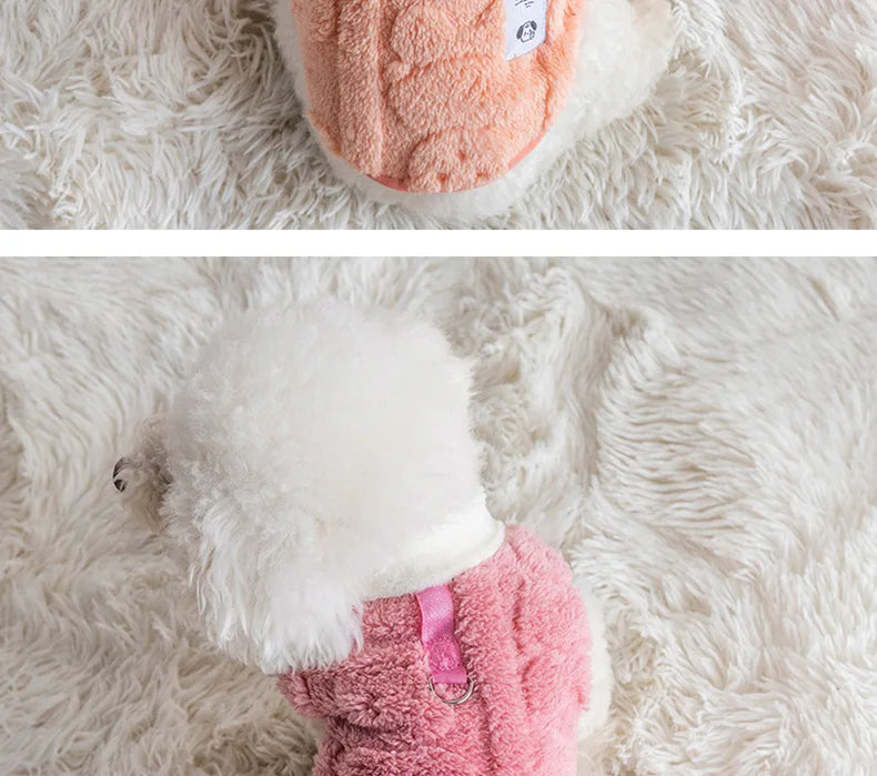 Soft Fleece Dog Sweater – Winter Warm Pullover for Small Dogs & Kittens