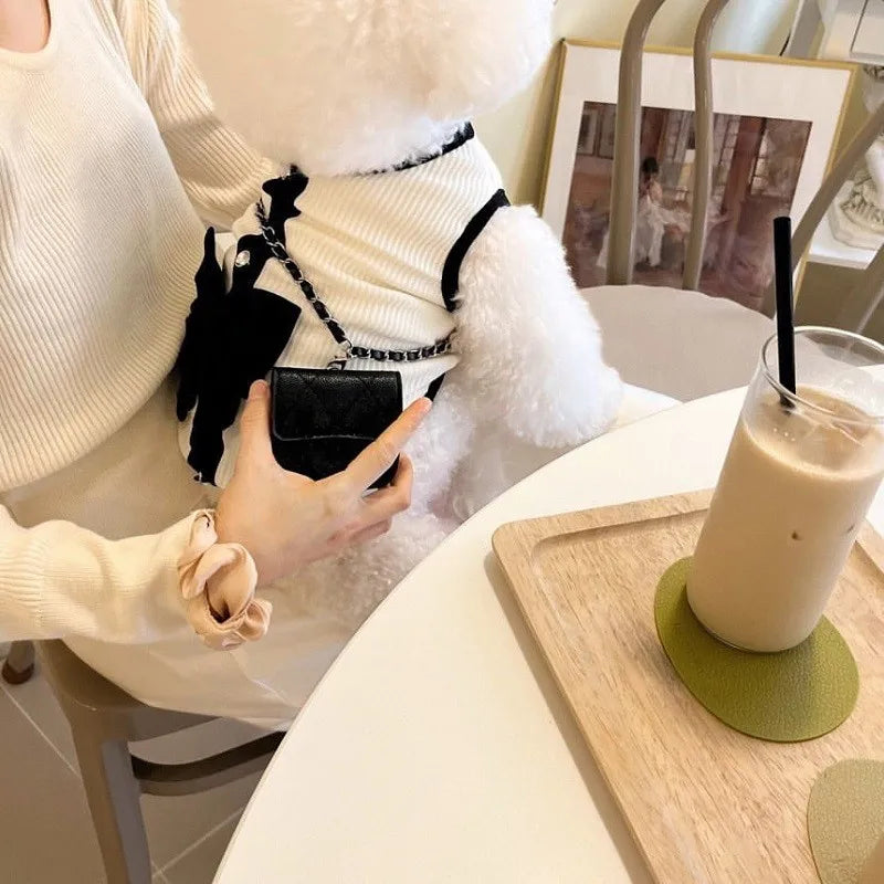 Luxury Dog Dress – Bow & Lace Summer Outfit for Small Dogs