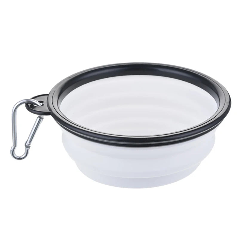 Collapsible Silicone Dog Bowl – 350ml/1000ml Travel Feeder Dish for Food & Water