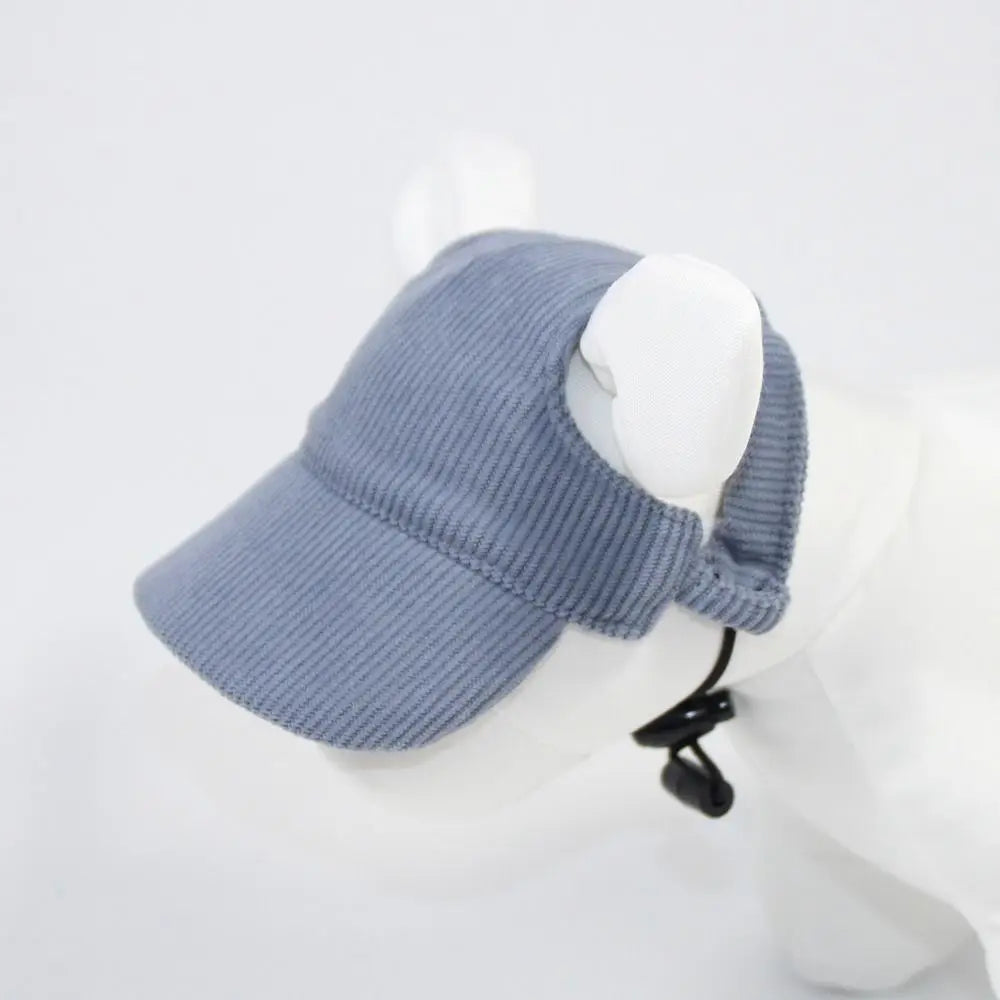 Adjustable Dog Baseball Cap – Breathable Sun Hat with Ear Holes for Outdoor Sports & Hiking