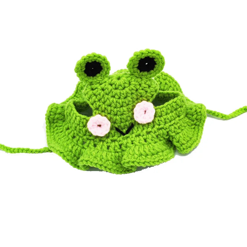 Knitted Cat Hat – Autumn Winter Pet Hat for Cats, Kittens & Small Dogs