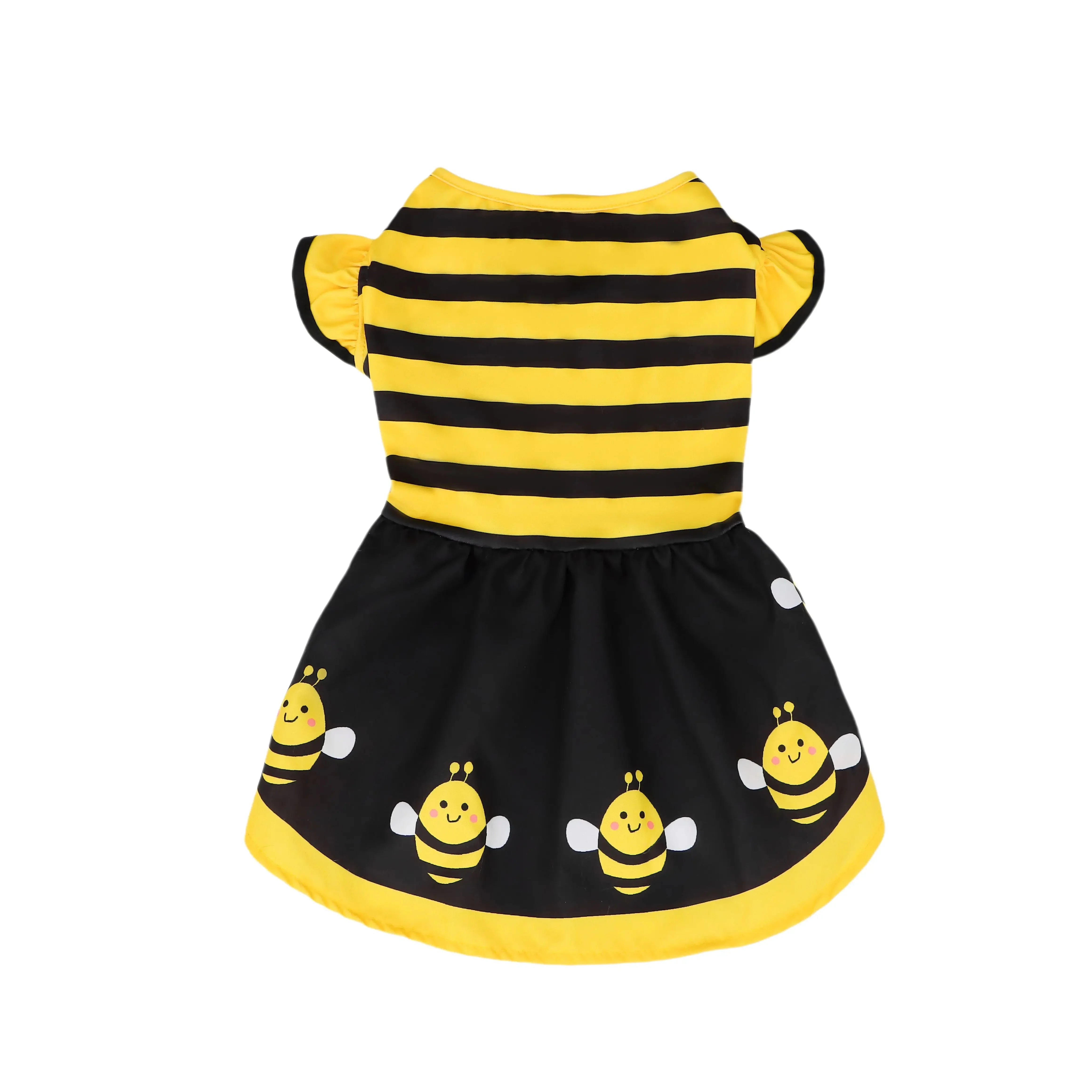 Dog Bee Costume – Cute Bumble Bee Dress for Dogs, Cats & Puppies, Halloween & Party Pet Outfit