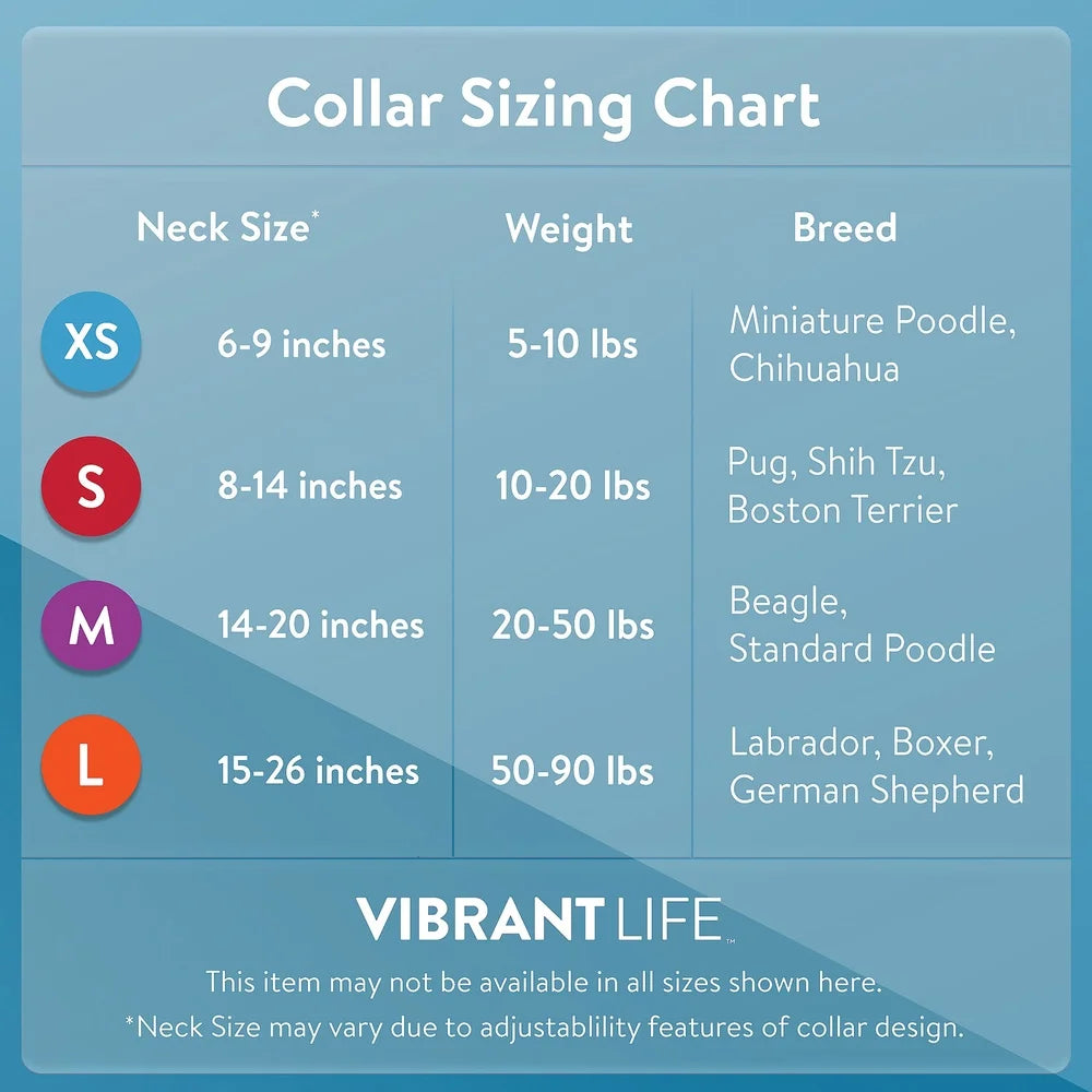 Adjustable Polyester Dog Collar for Large Dogs – 15-26" Neck Size with D-Ring & Secure Prong Buckle