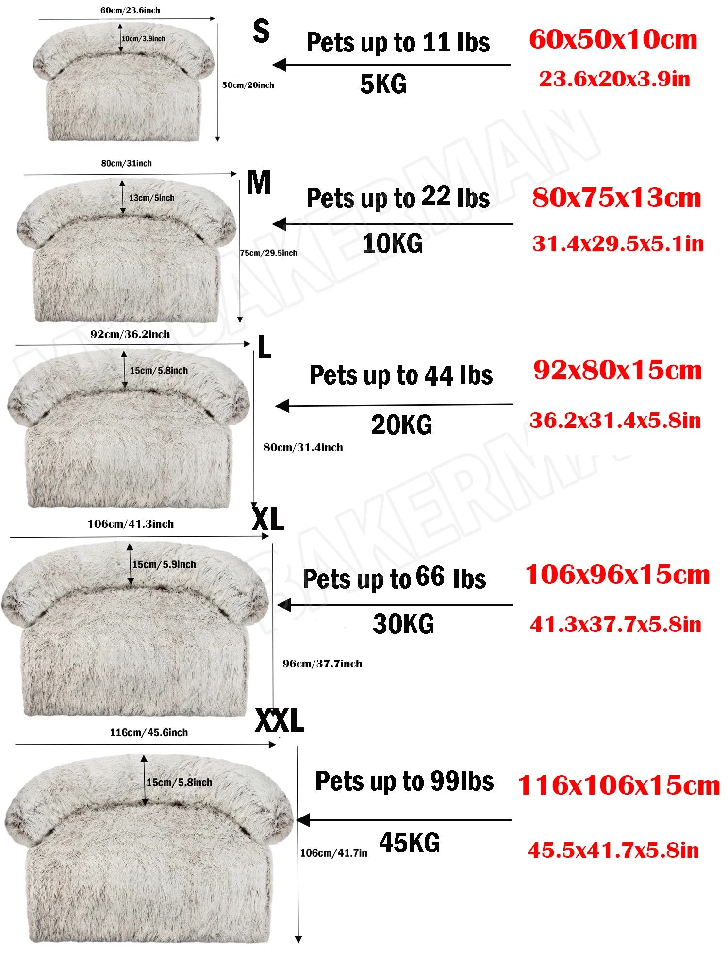 4 Styles Plush Pet Sofa Bed – Removable Washable Cover & Waterproof Upholstery for Dogs & Cats (All Seasons)