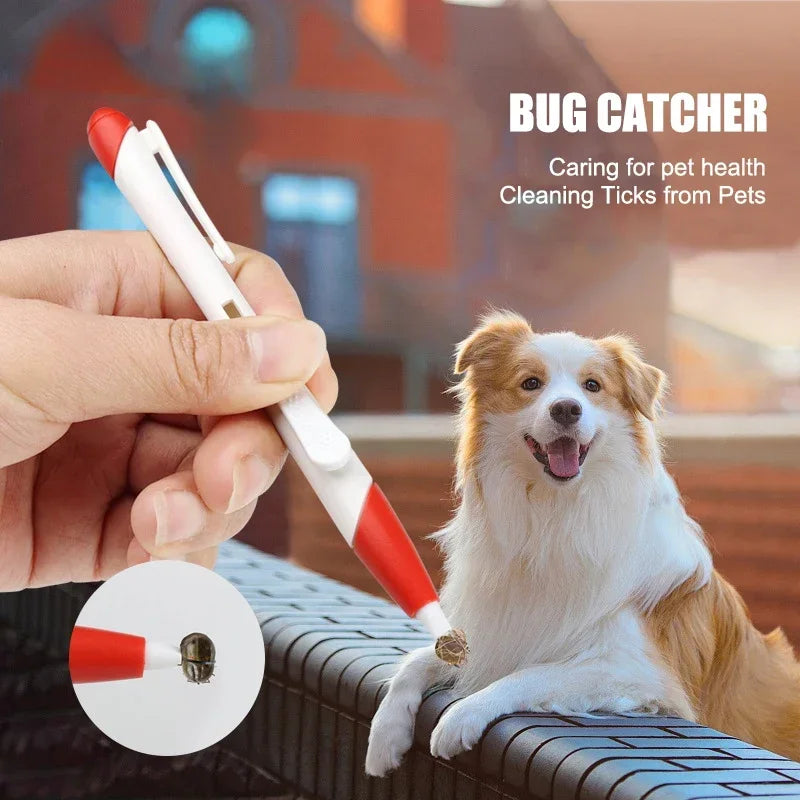 Pet Tick & Flea Remover Pen – Anti-Parasite Tool for Dogs, Cats & Small Animals