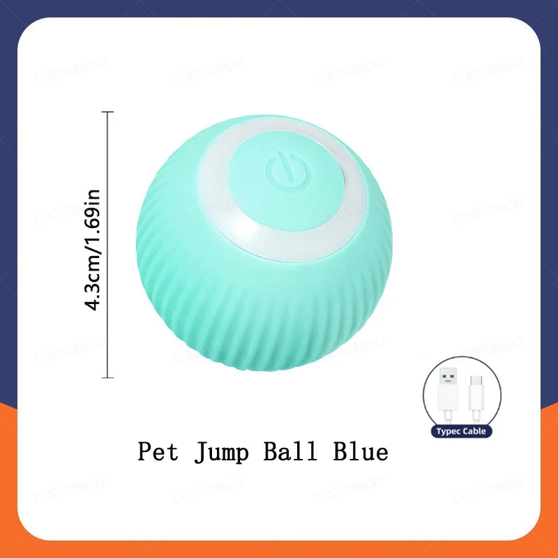 Smart Interactive Cat Toy Ball – USB Rechargeable Rolling Teaser