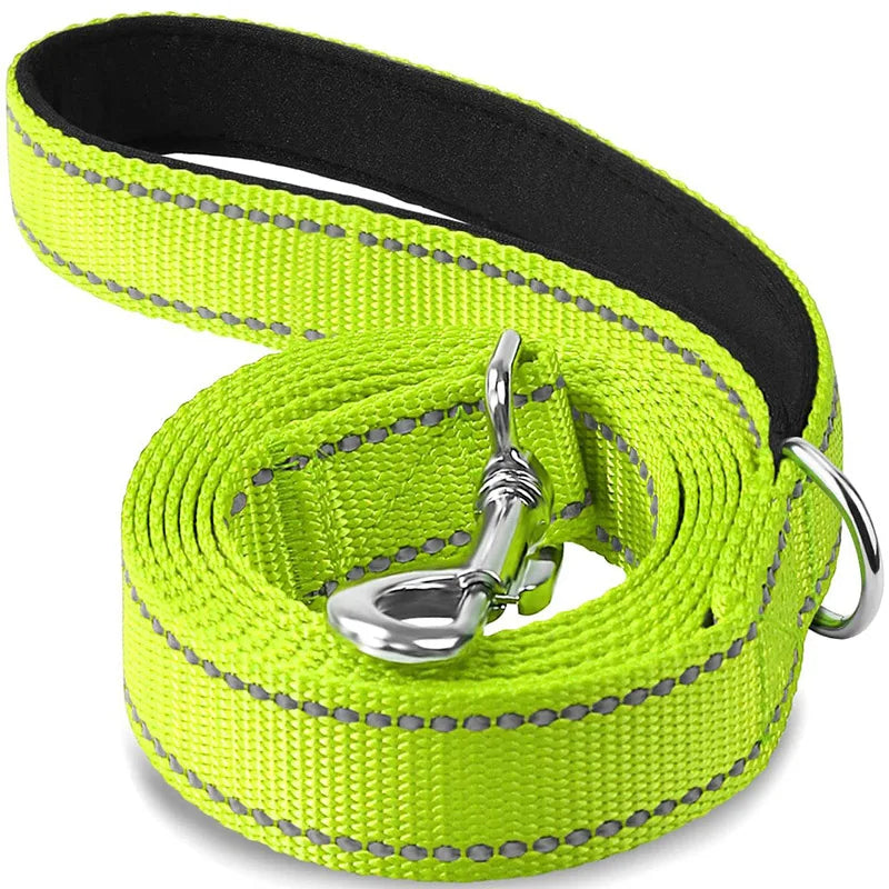 Reflective Dog Leash – Durable Night Safety Pet Walking & Training Lead for Dogs and Cats (1.2/1.5/1.8 m)