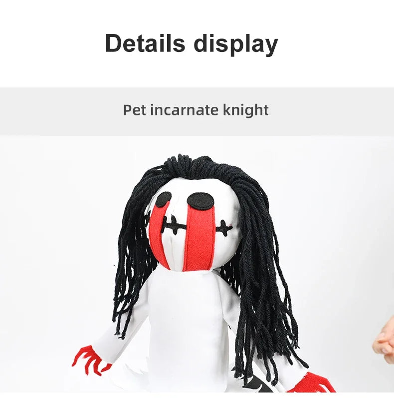 Funny Horse Rider Dog Costume – Halloween Pet Cosplay Outfit for Dogs & Cats