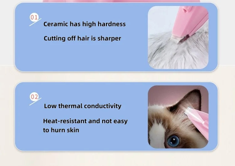 Dog Paw Trimmer – LED Grooming Clippers for Dogs & Cats, Rechargeable