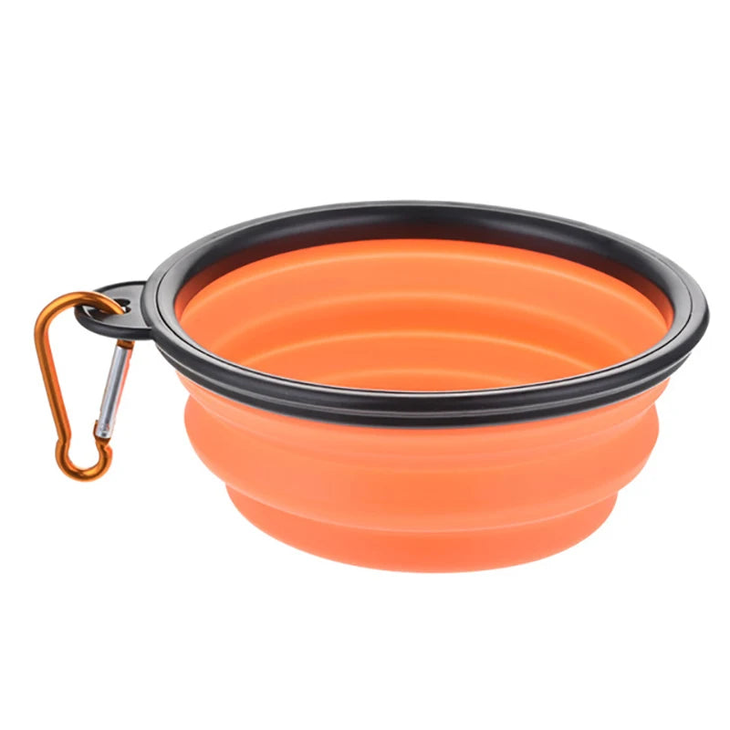 Collapsible Silicone Dog Bowl – 350ml/1000ml Travel Feeder Dish for Food & Water