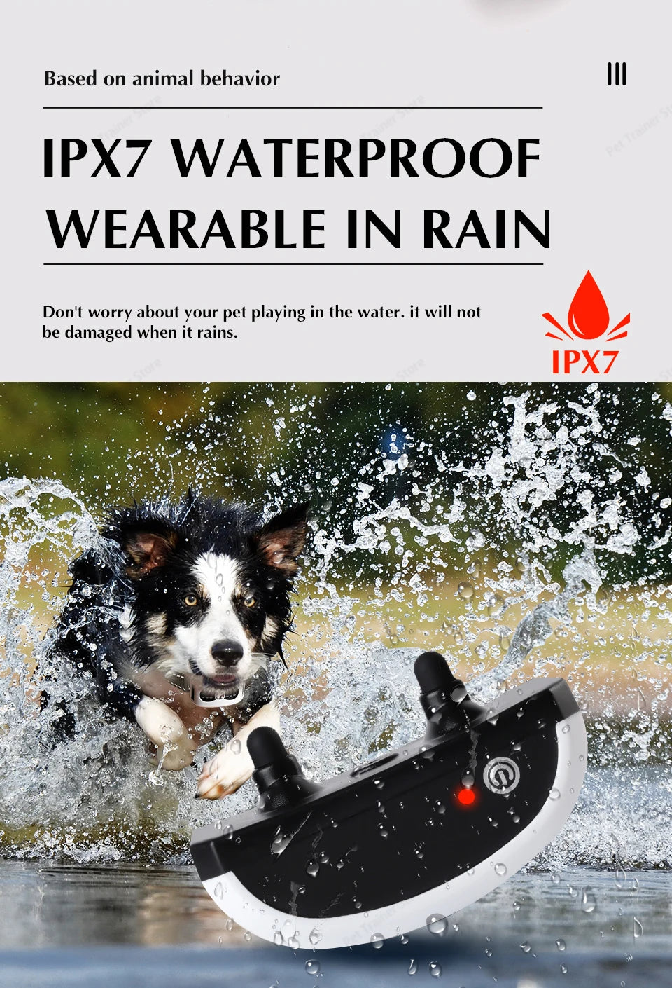 2-in-1 Wireless Dog Fence & Training Collar – Rechargeable Anti-Runaway System for Up to 3 Dogs