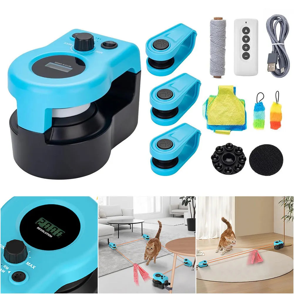 Interactive Cat Treadmill Toy – Adjustable-Speed Chase & Exercise Toy for Indoor Cats and Kittens