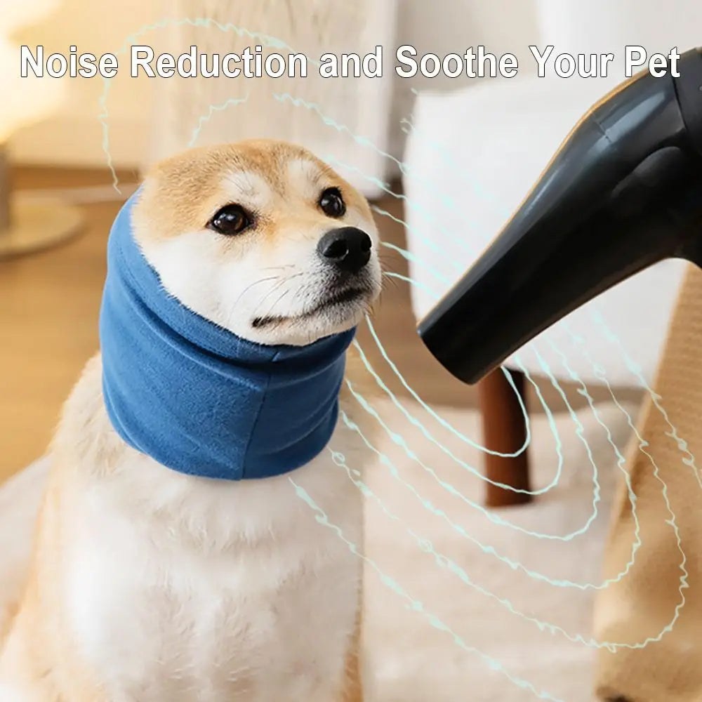 Dog Grooming Earmuffs – Soft Noise-Proof Pet Ear Cover for Bath & Drying