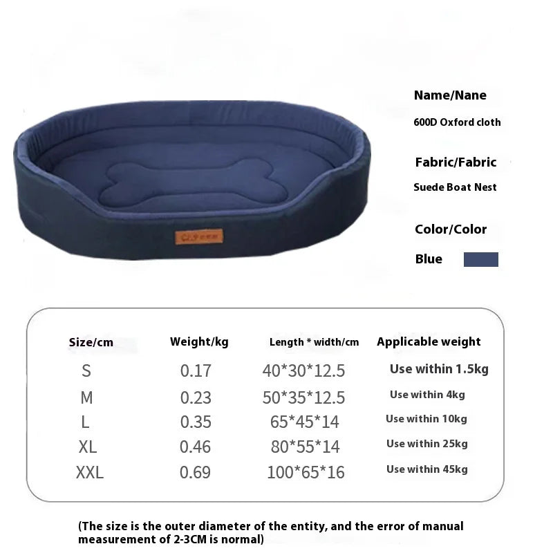 Square Waterproof Dog Bed – Custom Size, Washable & Anti-Mite Pet Sofa