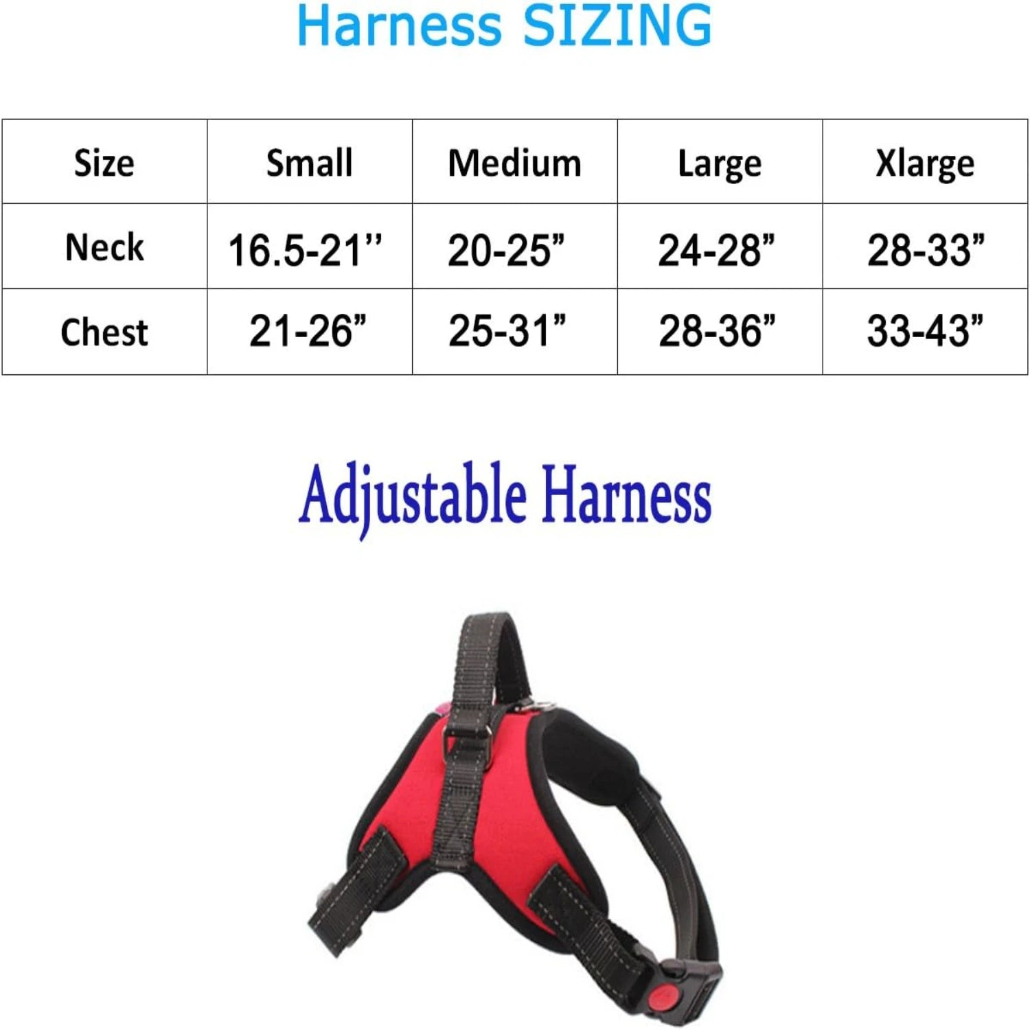 No-Pull Adjustable Dog Harness with Built-in Handle – Comfortable & Reliable Control for Small to Large Dogs