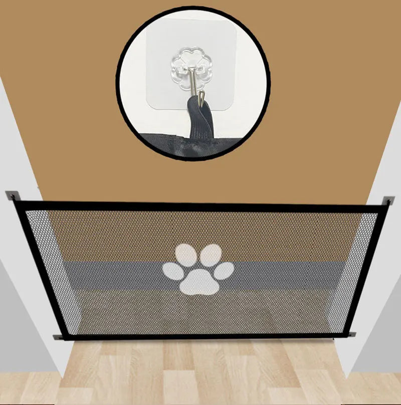Portable Pet Safety Barrier – Folding Breathable Mesh Fence for Dogs & Cats