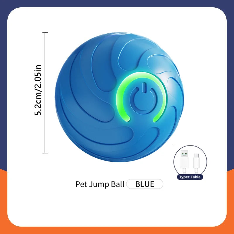 Smart Electronic Dog Toy Ball – USB Rechargeable Interactive Moving Ball for Pets