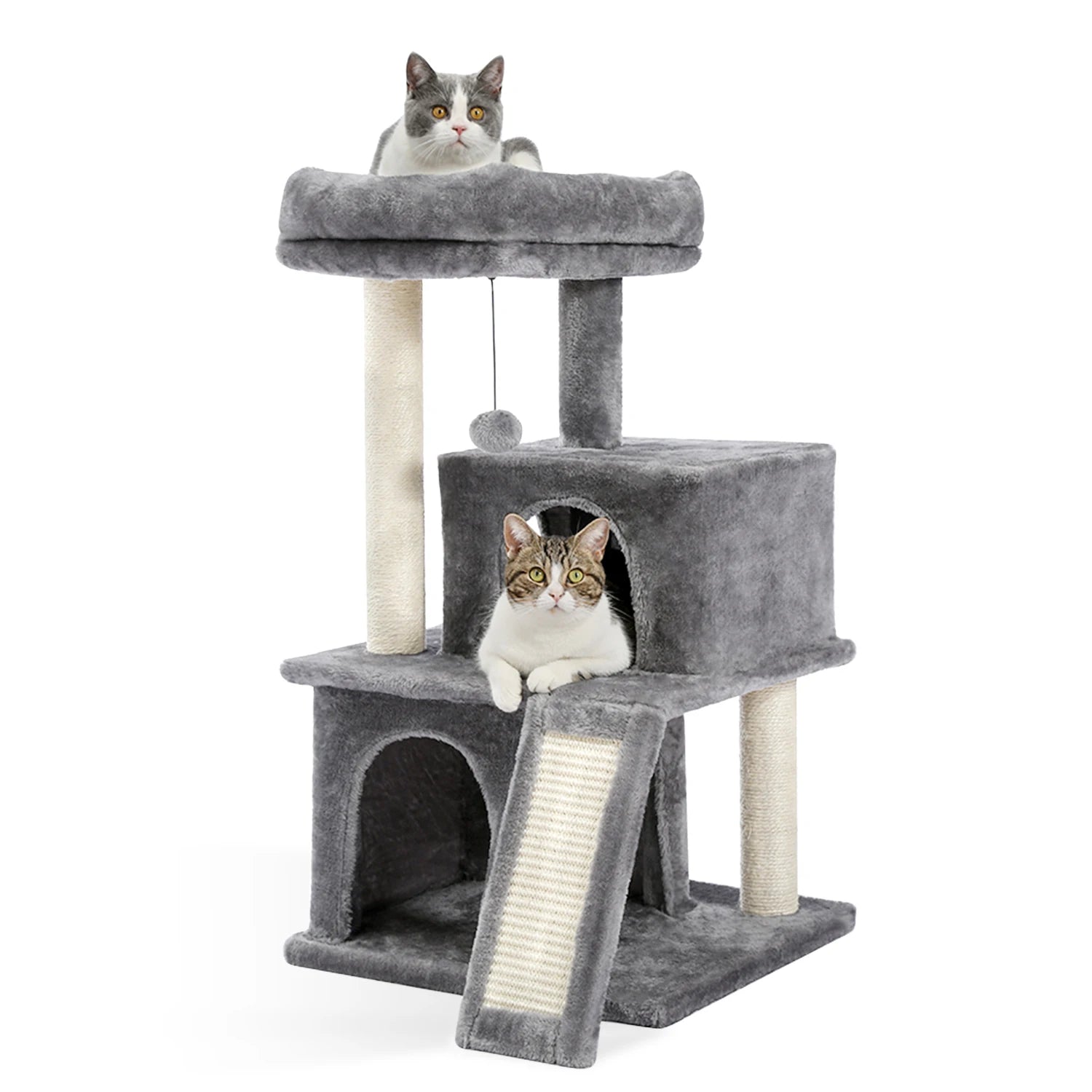 Luxury Cat Tree – Multi-Level Tower with Condos, Hammock & Scratching Posts
