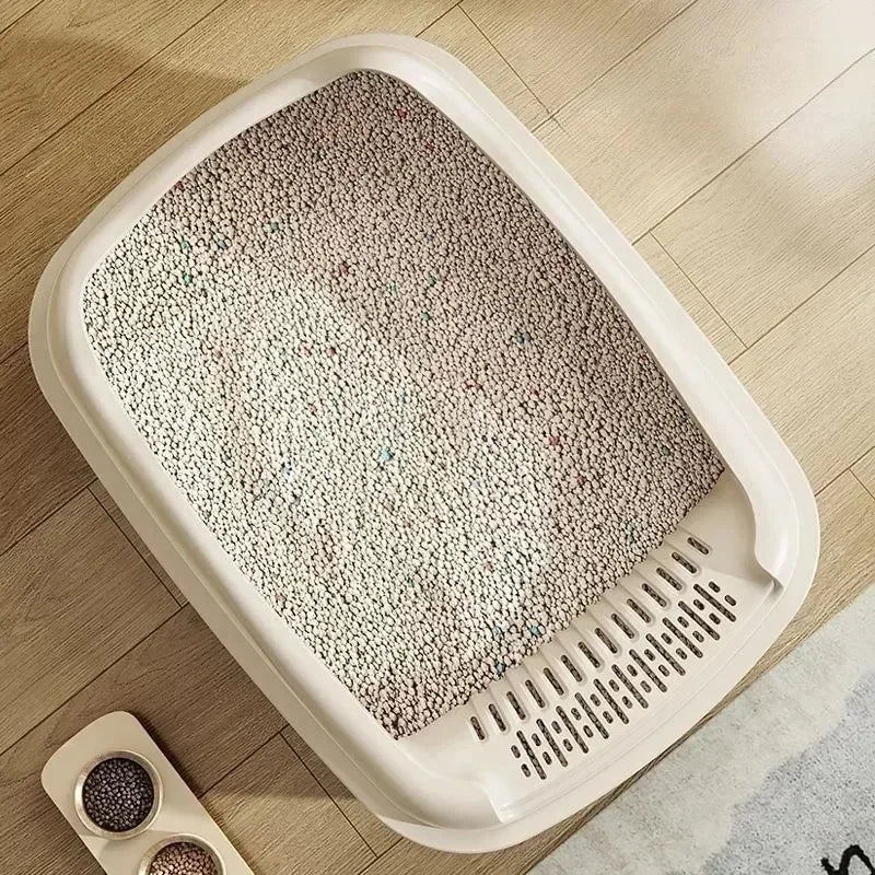 Small Cat Litter Box – Compact Pet Sandbox for Kittens with Anti-Splash Design