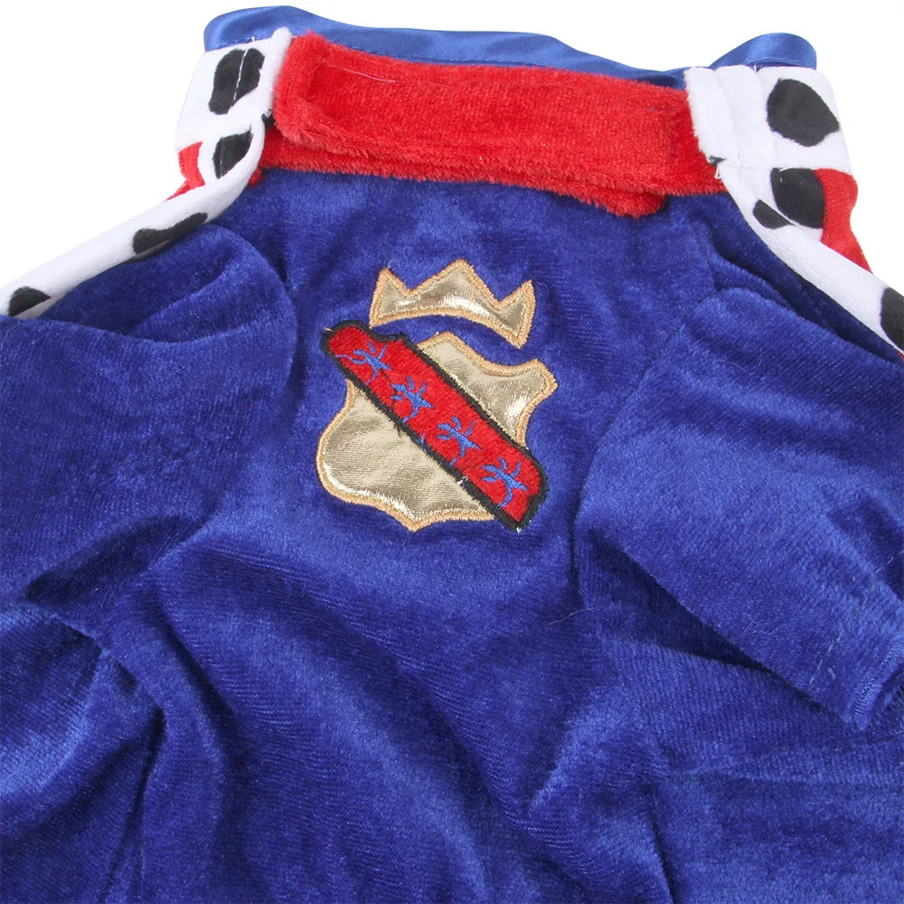 Dog King Costume – Cloak & Hat Set for Medium & Large Dogs