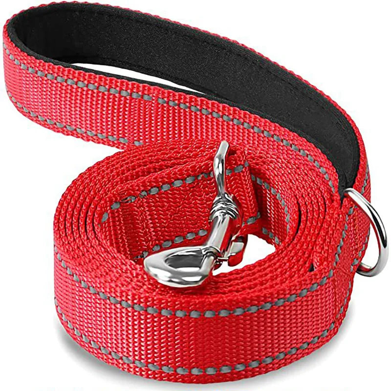 Reflective Dog Leash – Durable Night Safety Pet Walking & Training Lead for Dogs and Cats (1.2/1.5/1.8 m)