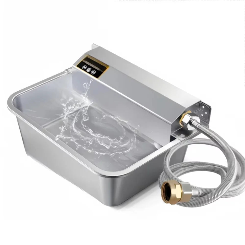 Automatic Stainless Steel Pet Water Dispenser – 304 Steel Dog & Cat Fountain