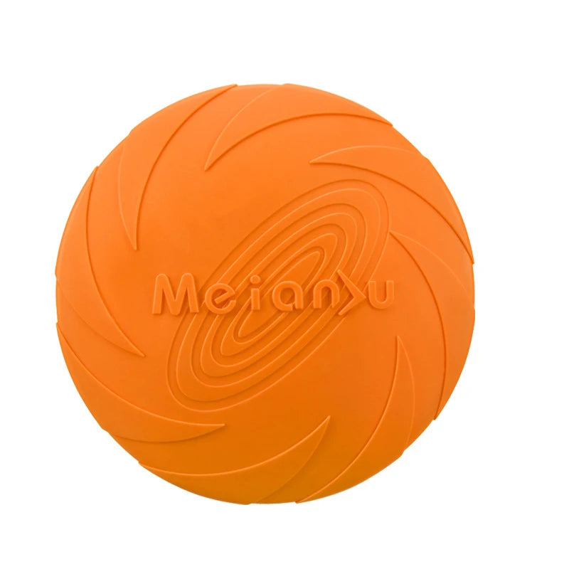 Silicone Flying Disc Dog Toy – Durable, Chew-Resistant Interactive Toy for Outdoor Play and Training