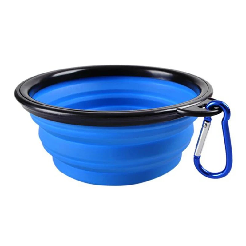 Collapsible Silicone Dog Bowl – 350ml/1000ml Travel Feeder Dish for Food & Water