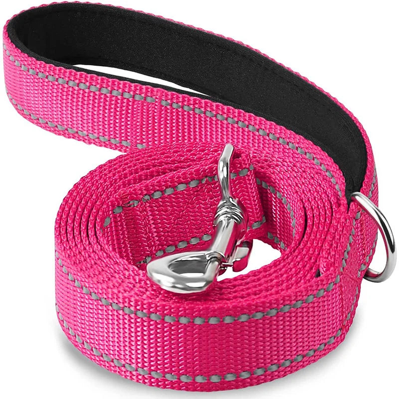 Reflective Dog Leash – Durable Night Safety Pet Walking & Training Lead for Dogs and Cats (1.2/1.5/1.8 m)