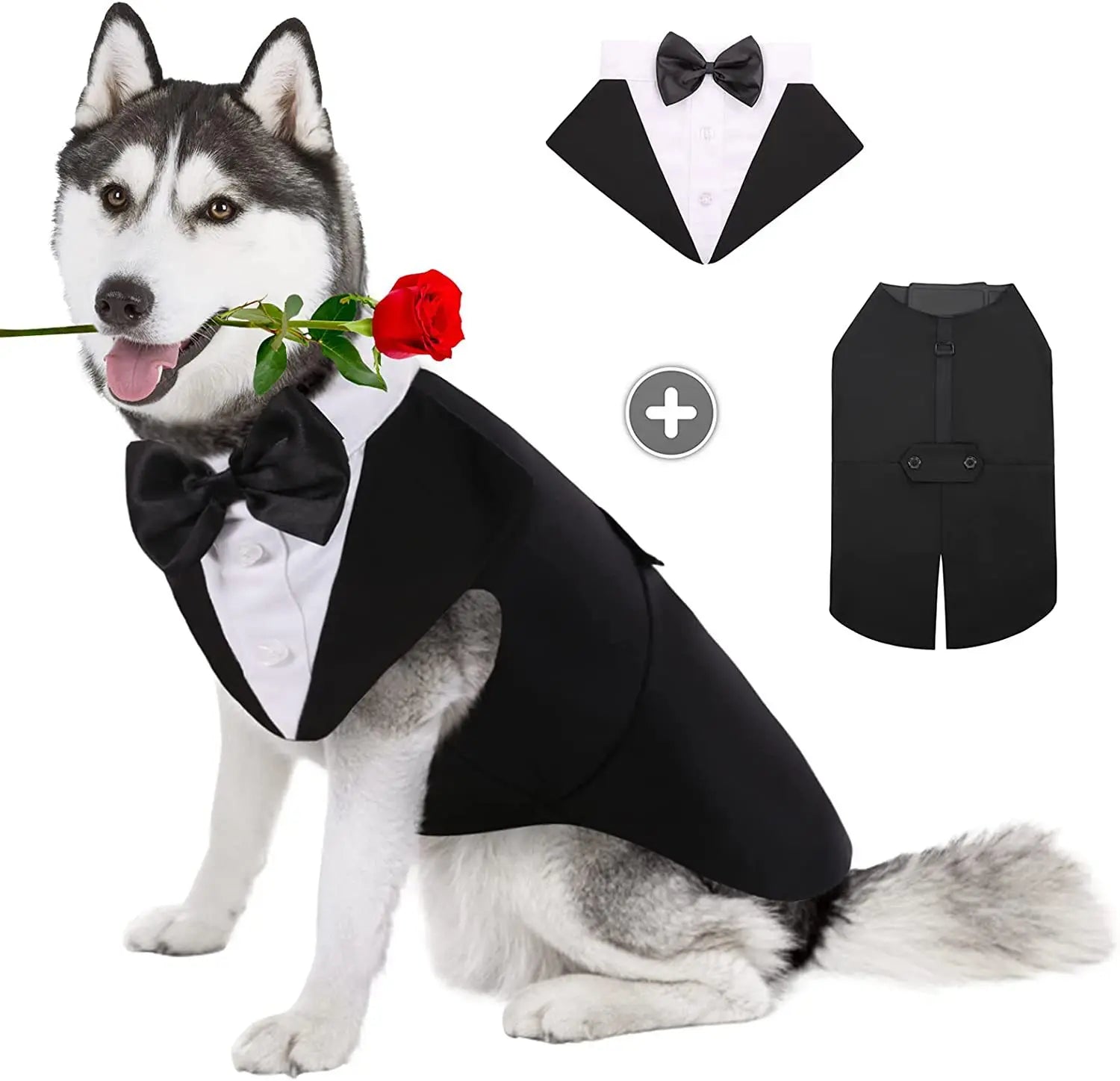 Pet Tuxedo Suit – Formal Wedding & Party Outfit for Dogs & Cats