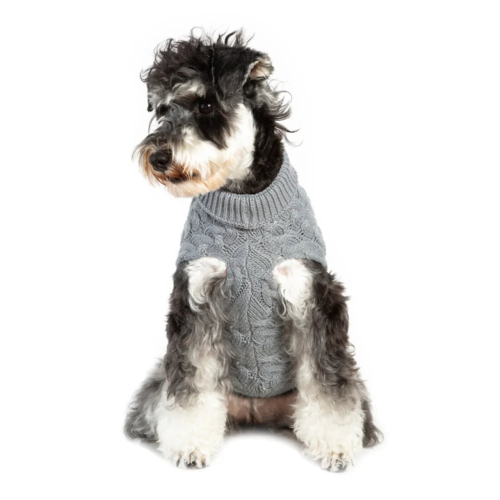 Classic Solid Dog Sweater – Winter Pullover for Small Dogs