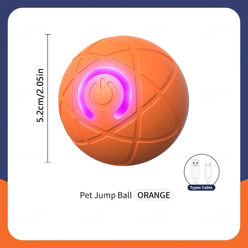 Smart Electronic Dog Toy Ball – USB Rechargeable Interactive Moving Ball for Pets