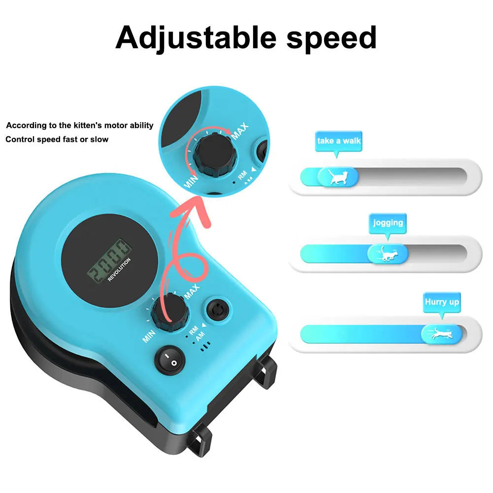Interactive Cat Treadmill Toy – Adjustable-Speed Chase & Exercise Toy for Indoor Cats and Kittens
